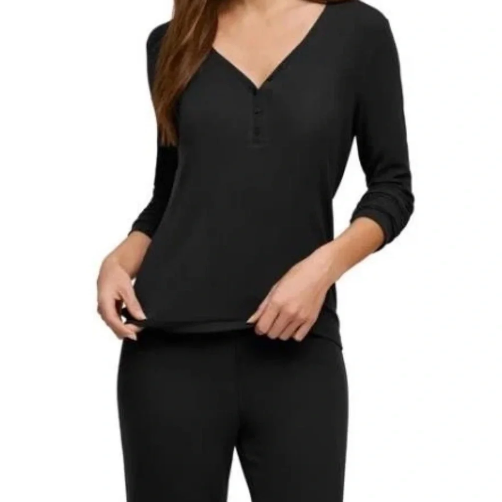 Banana Republic Black Ribbed Lounge Set NWT - Picture 2 of 2